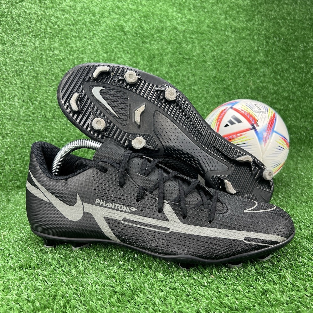 Nike Phantom GT2 Club Mg Soccer Cleats Black Iron Grey DA5640-004‎ Men's 9 Boots